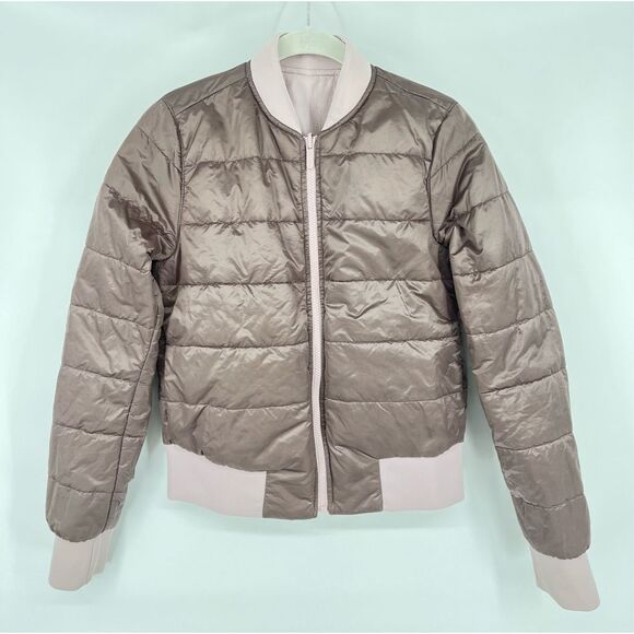 Lululemon Non-Stop Bomber Reversible Jacket PinkFawn Size 4 W4BDGS PrimaLoft EUC - Picture 3 of 10